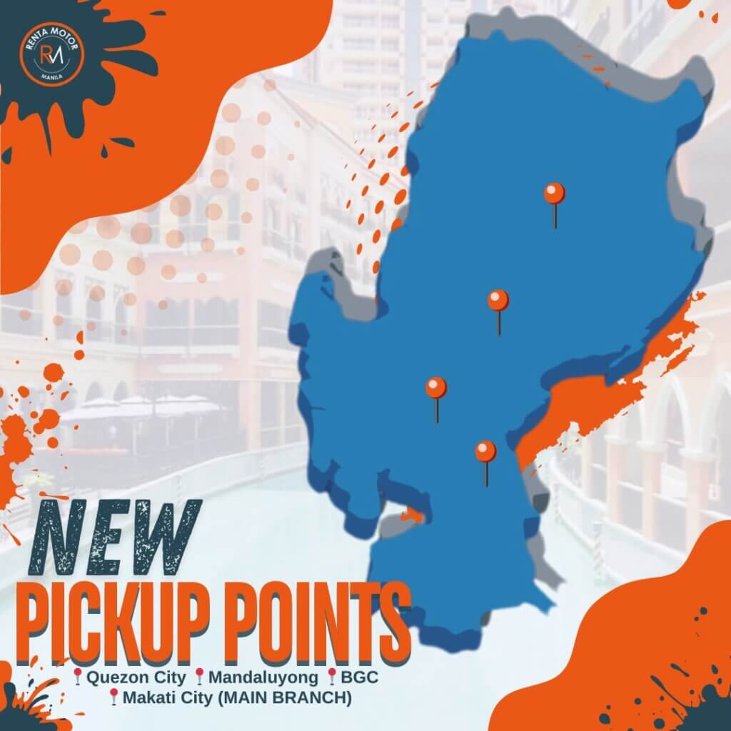 Renta Motor manila pick up points