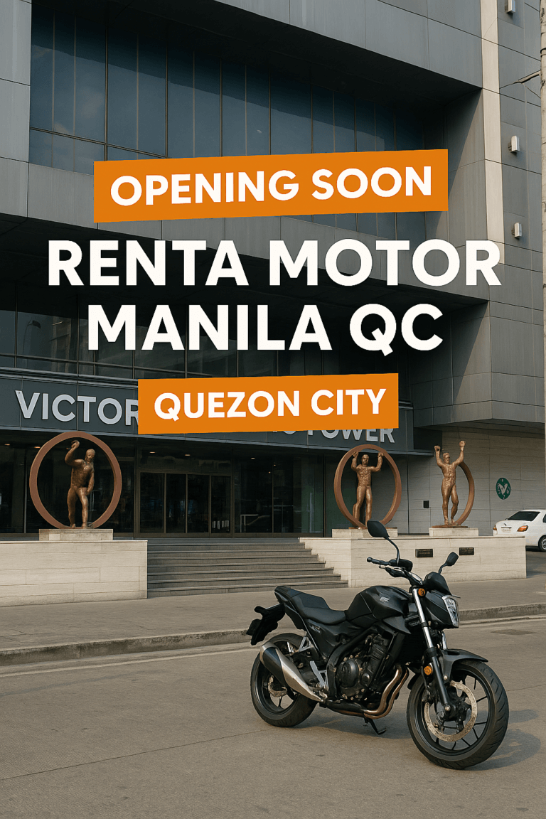 Renta Motor Manila Is Opening Soon in Quezon City – Victoria Sport Tower!