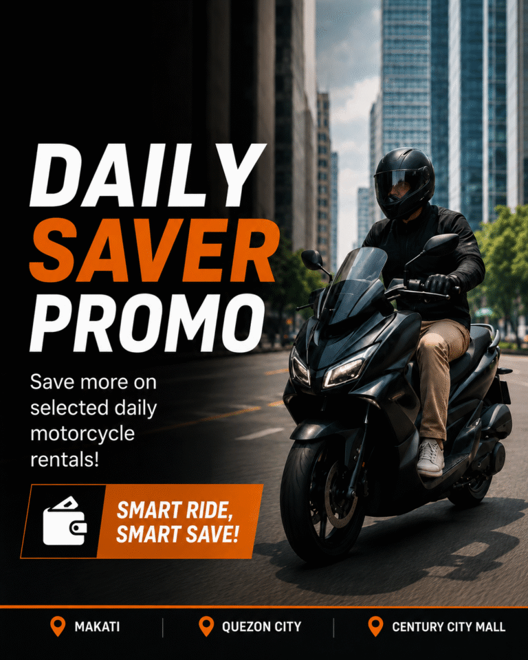 Daily Saver Motorcycle Rental Promo