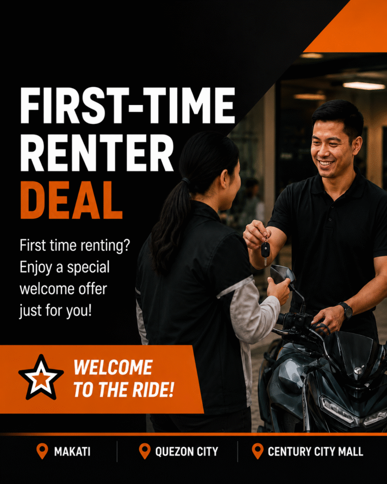 First-Time Renter Motorcycle Promo