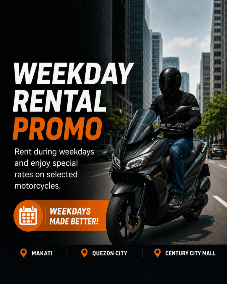 Weekday Motorcycle Rental Promo